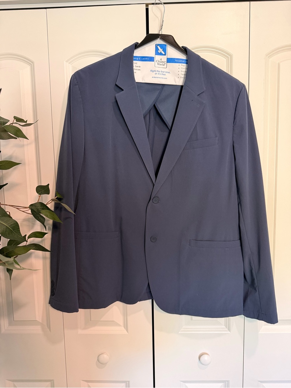 Men's Classic Navy Sport Coat Blazer - Bluffworks Telex